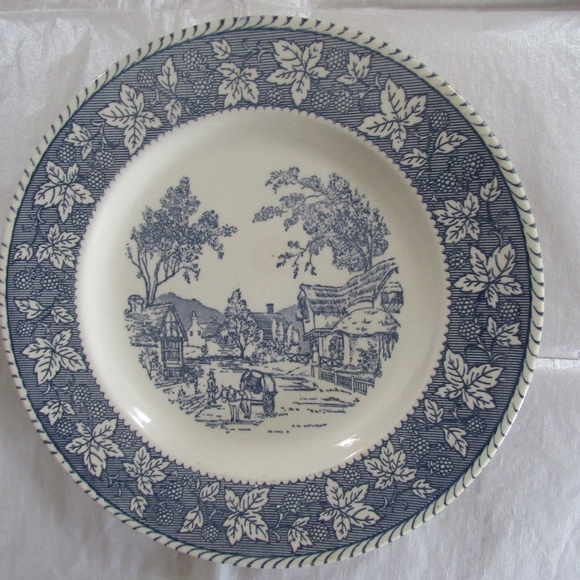 Homer Laughlin Blue Shakespeare Country Plate. - Picture 3 of 10